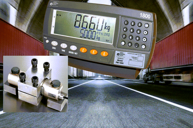 ערכת מערכת שקילה מותקנת על-גבי משאית מדגם חוקי-למסחר, המאפשר חיוב הלקוח על-פי משקל.